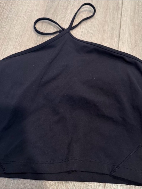 lululemon athletica Tops - lululemon athletica Black Halter Crop Tank Top